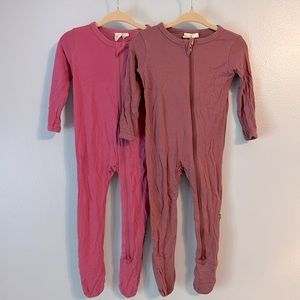 Two Kyte BABY zippered footies 6-12 months